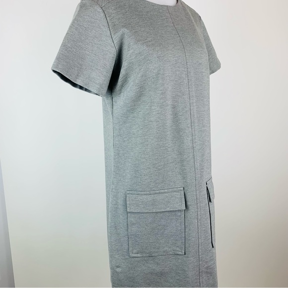 Banana Republic Gray Ponte Front Pocket Dress Medium - Picture 4 of 13